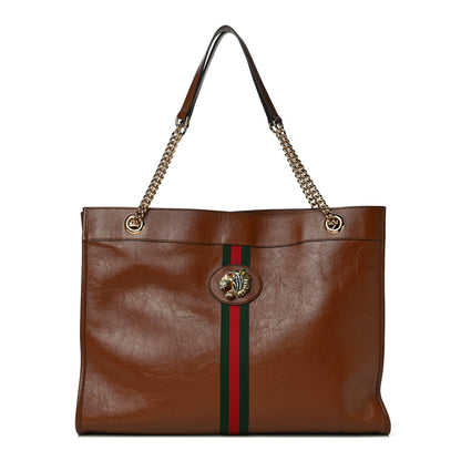 Gucci Calfskin Large Rajah Chain Tote Cuir 3 of 11