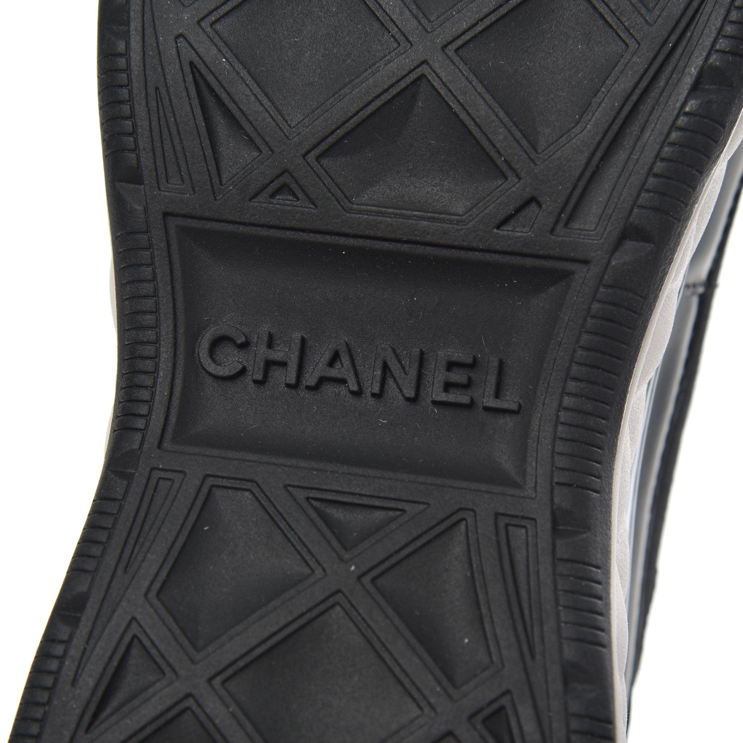 Chanel Velvet Calfskin Mixed Fibers CC Sneakers 35 Black 7 of 11