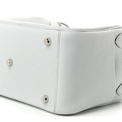 Hermes Taurillon Clemence Lindy 26 Bleu Pale 10 of 10
