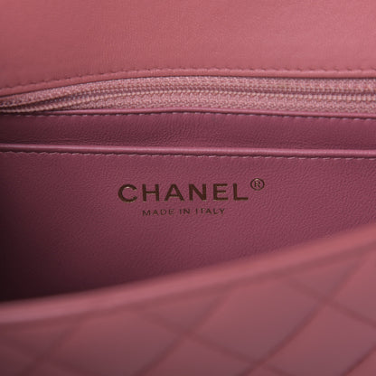 Chanel Lambskin Quilted Valentine Charms Mini Rectangular Flap Pink 8 of 9