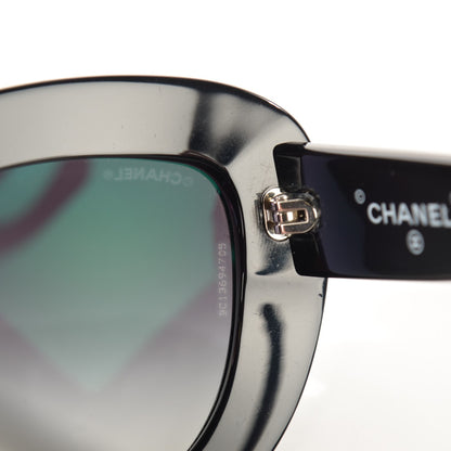Chanel Pearl Butterfly Sunglasses S0116 Black 4 of 5