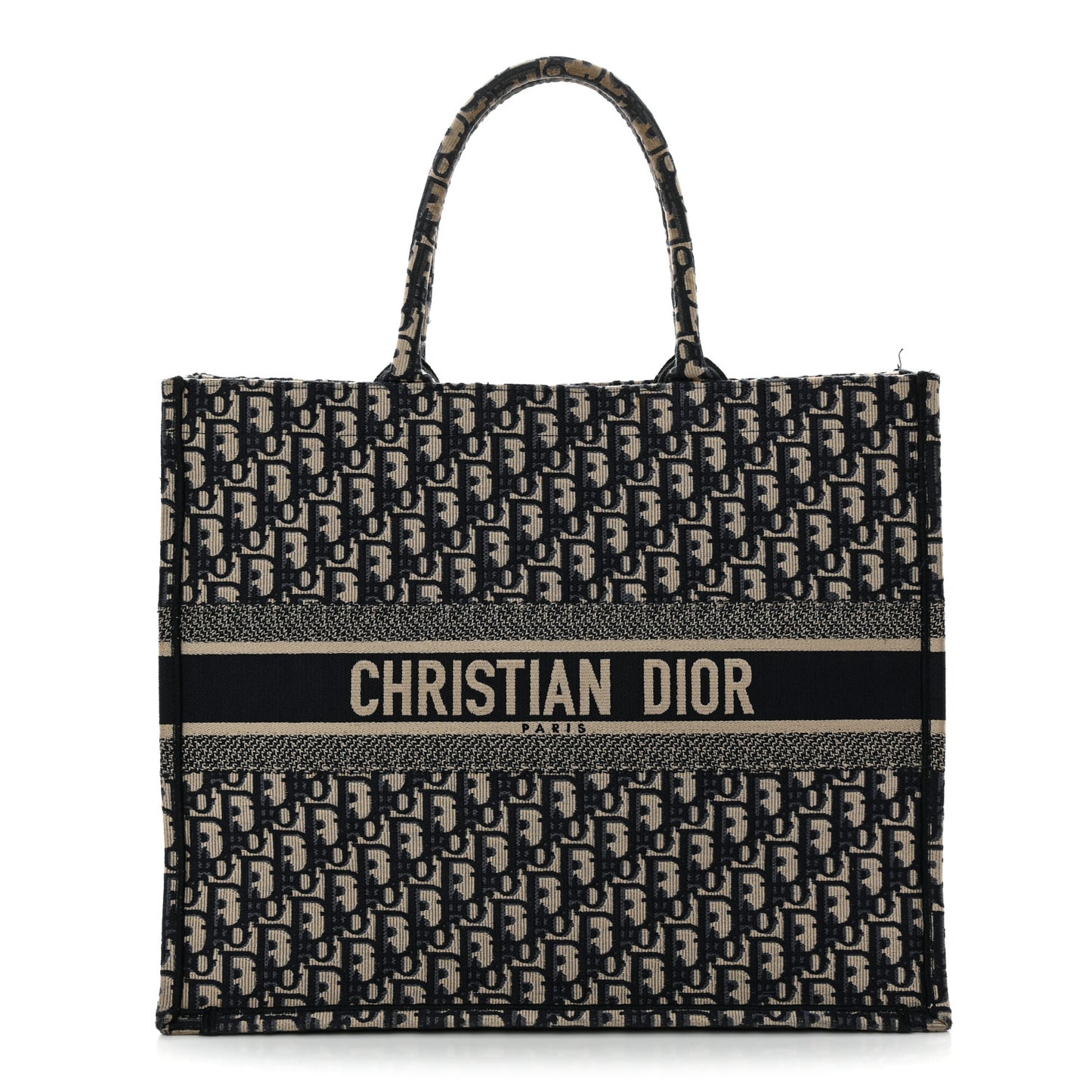 Oblique Large Book Tote Blue Multicolor