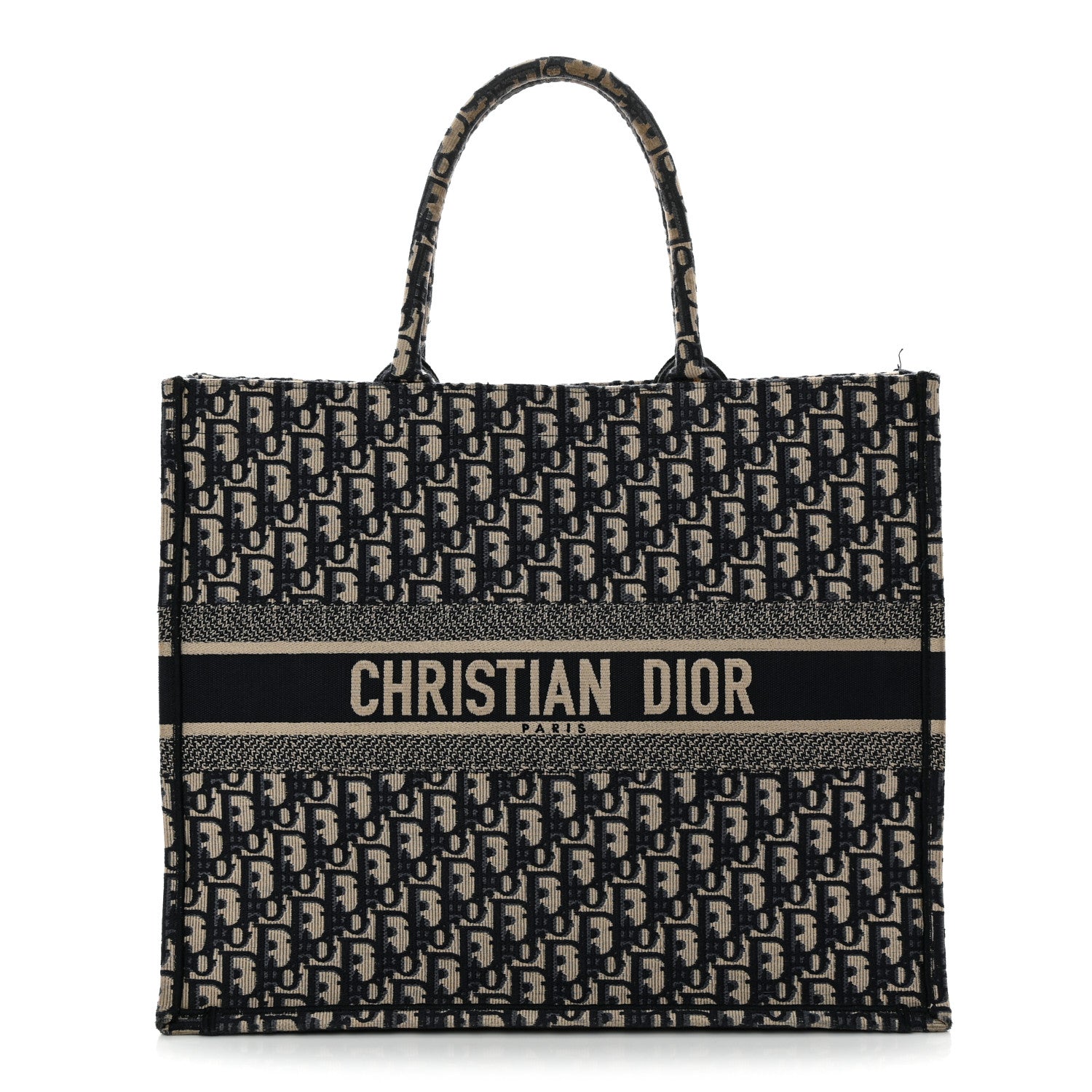 Christian Dior Oblique Large Book Tote Blue Multicolor 1 of 15