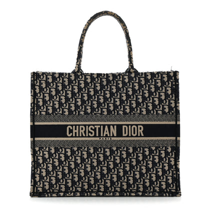 Christian Dior Oblique Large Book Tote Blue Multicolor 1 of 15