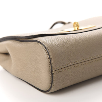 Mulberry Small Classic Grain Calfskin Small Lily Flap Solid Grey 6 of 9
