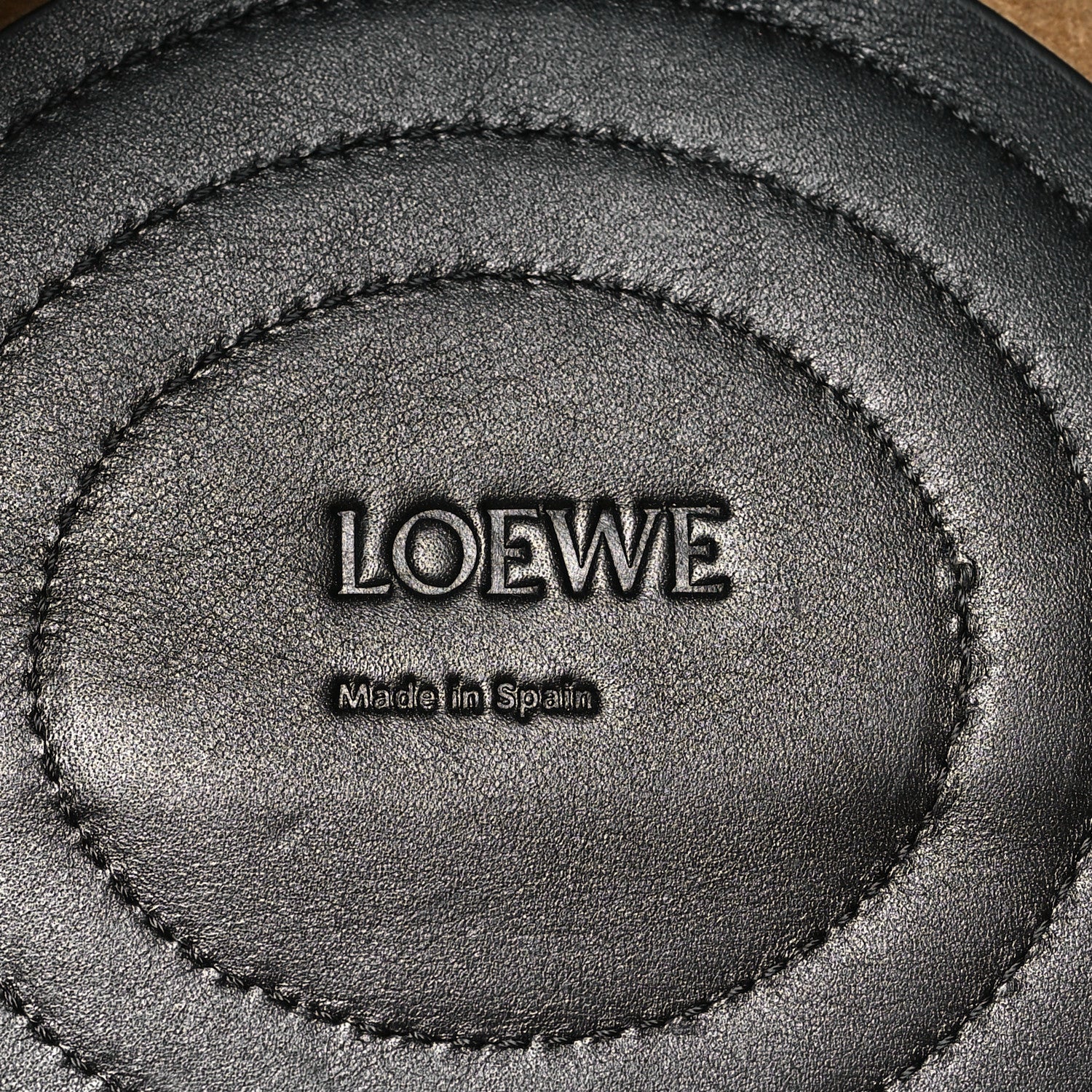 Loewe Shiny Nappa Calfskin Small Paseo Bag With Chain Black 6 of 10