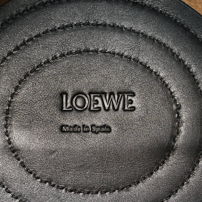 Loewe Shiny Nappa Calfskin Small Paseo Bag With Chain Black 6 of 10