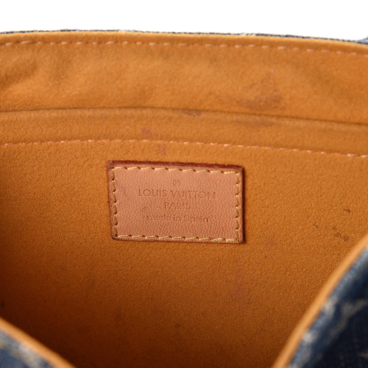 Louis Vuitton Monogram Denim Mini Pleaty Blue 6 of 15