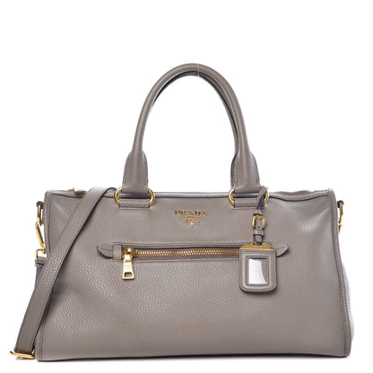 Prada Vitello Daino Shopping Satchel Argilla 1 of 18