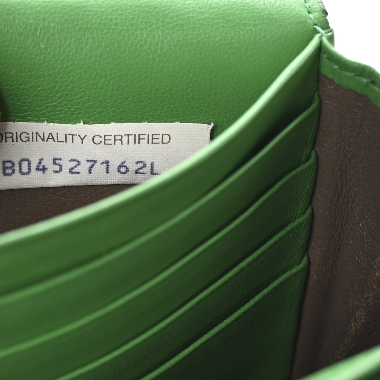 Ayers Intrecciato Continental Wallet Green