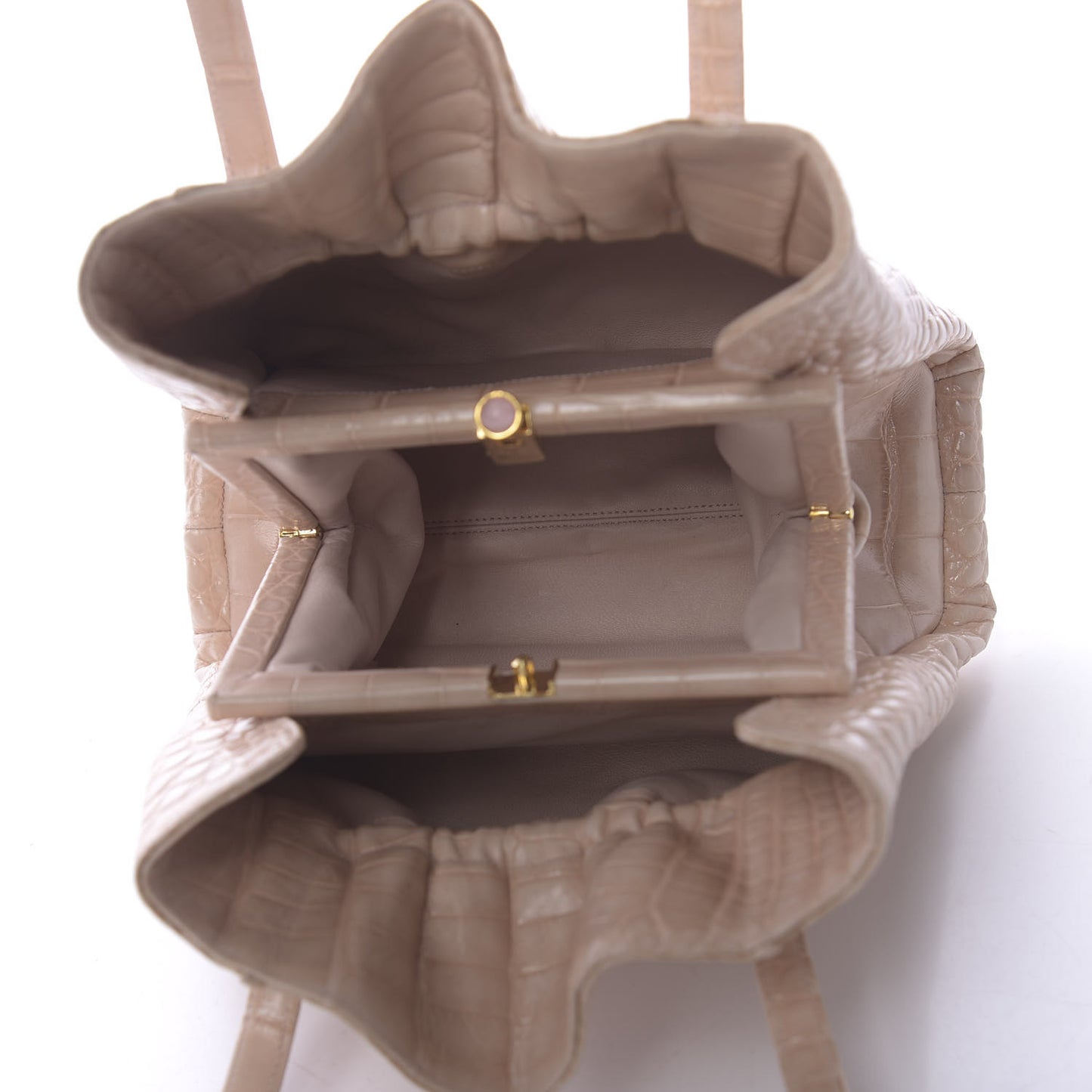 Crocodile Evening Bag Pink
