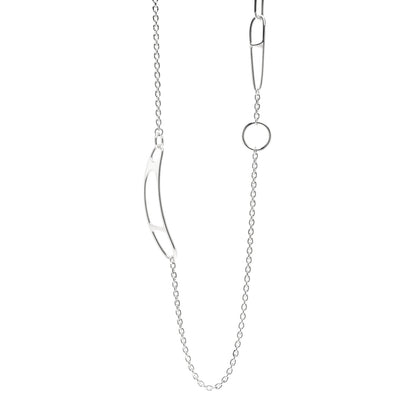 Hermes Sterling Silver Chaine d'Ancre Twist Necklace 1 of 4