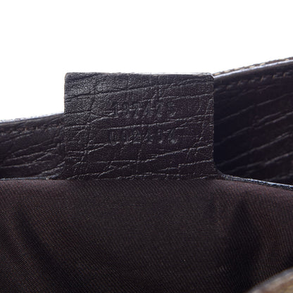 Gucci Monogram Small Hasler Tote Dark Brown 7 of 7