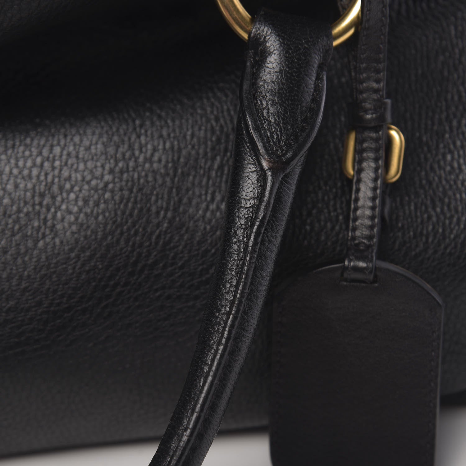 Prada Vitello Daino Tote Black 11 of 16