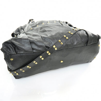 Valentino Garavani Leather XL Maizeon Studded Tote Black 5 of 9