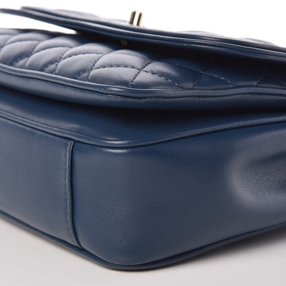 Chanel Lambskin Quilted Medium Lovely Day Flap Blue 9 of 9