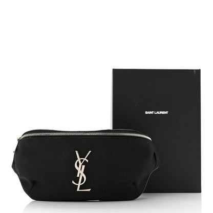 Saint Laurent Canvas Monogram Belt Bag Black 10 of 10