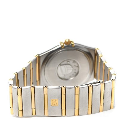 Omega Stainless Steel 18K Yellow Gold 33mm Constellation Quartz Watch White 1312.30 3 of 5
