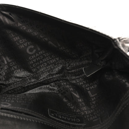 Chanel Patent Quilted Diagonal CC East West Chocolate Bar Flap Black 5 of 12