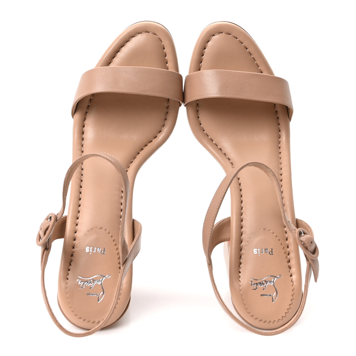Christian Louboutin Nappa Miss Jane 85 Sandal 40.5 Blush 2 of 9