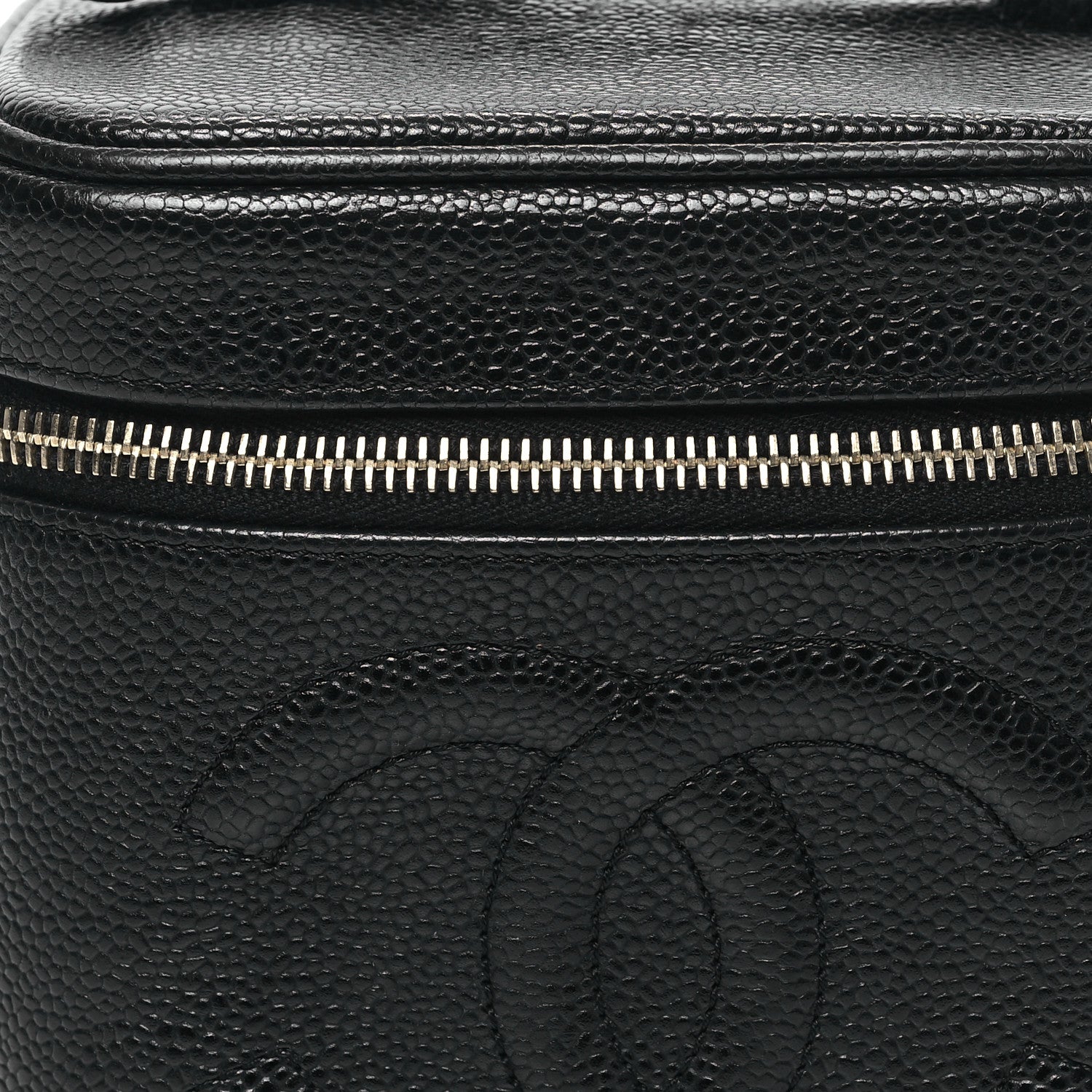 Chanel Caviar Vanity Cosmetic Case Black 9 of 12