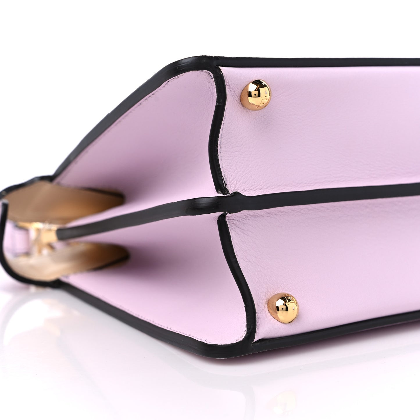 Vitello Seta Shiny Nappa Dancing Girls Inlay Small Peekaboo I SEE U Satchel Anemone Multicolor