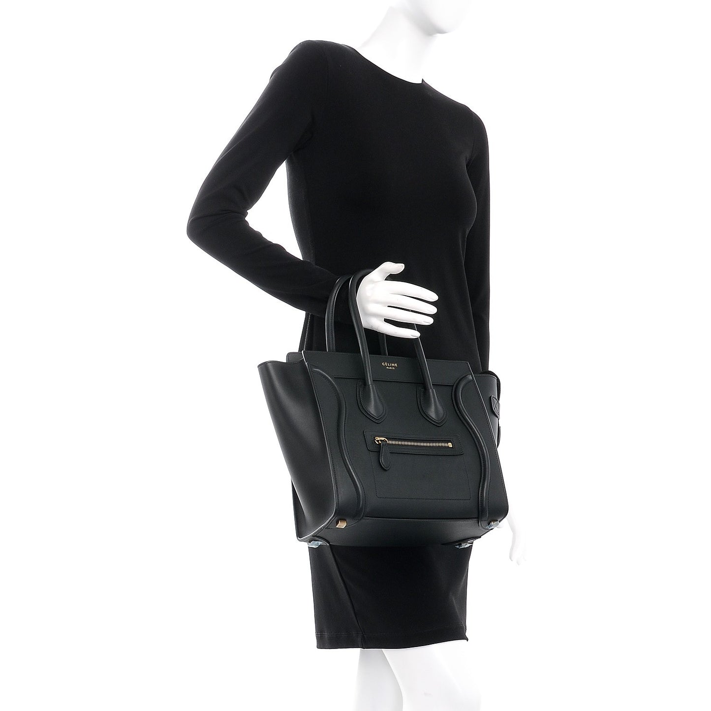 Smooth Calfskin Micro Luggage Black