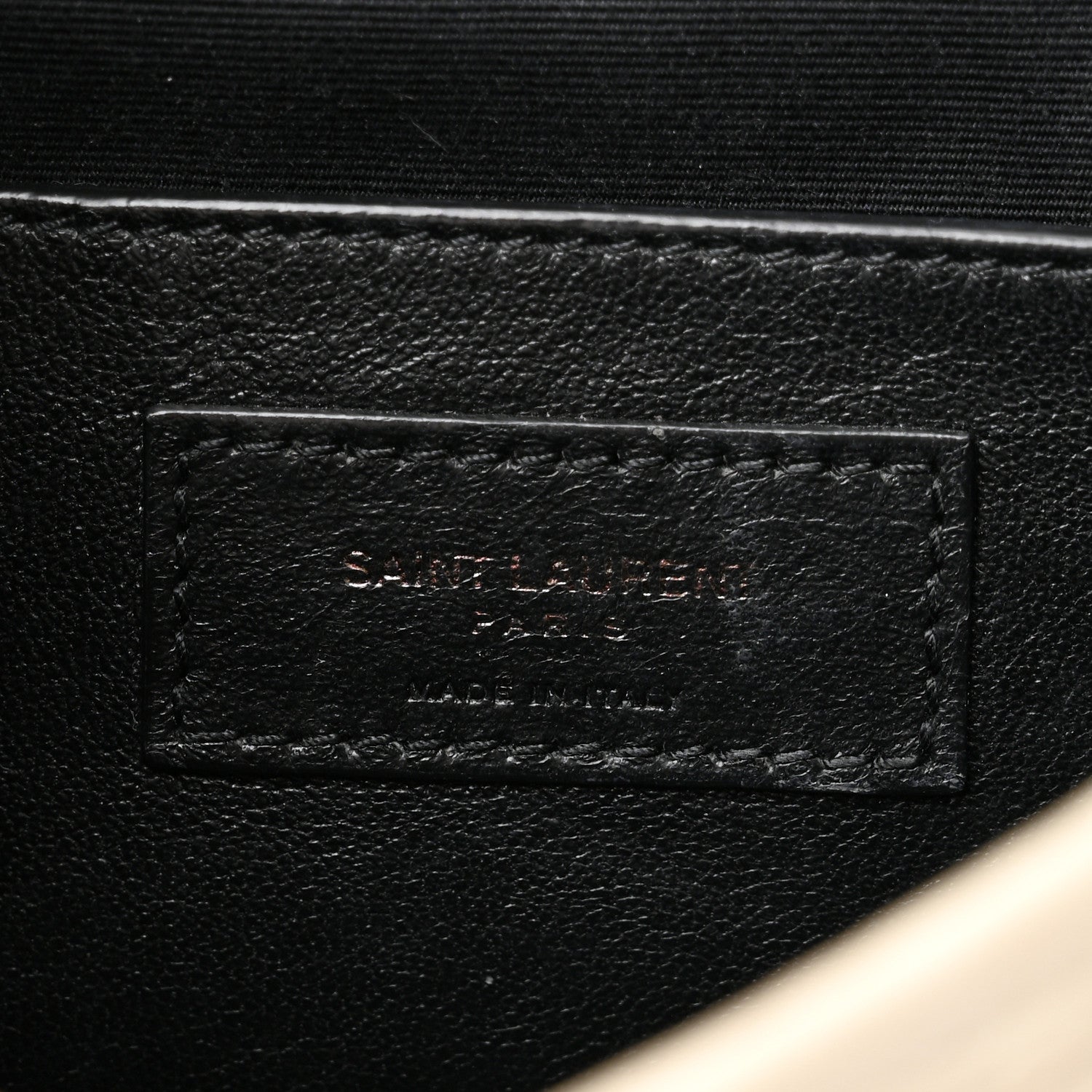 Saint Laurent Crinkled Calfskin Matelasse Monogram Baby Niki Chain Satchel Ivory 6 of 11