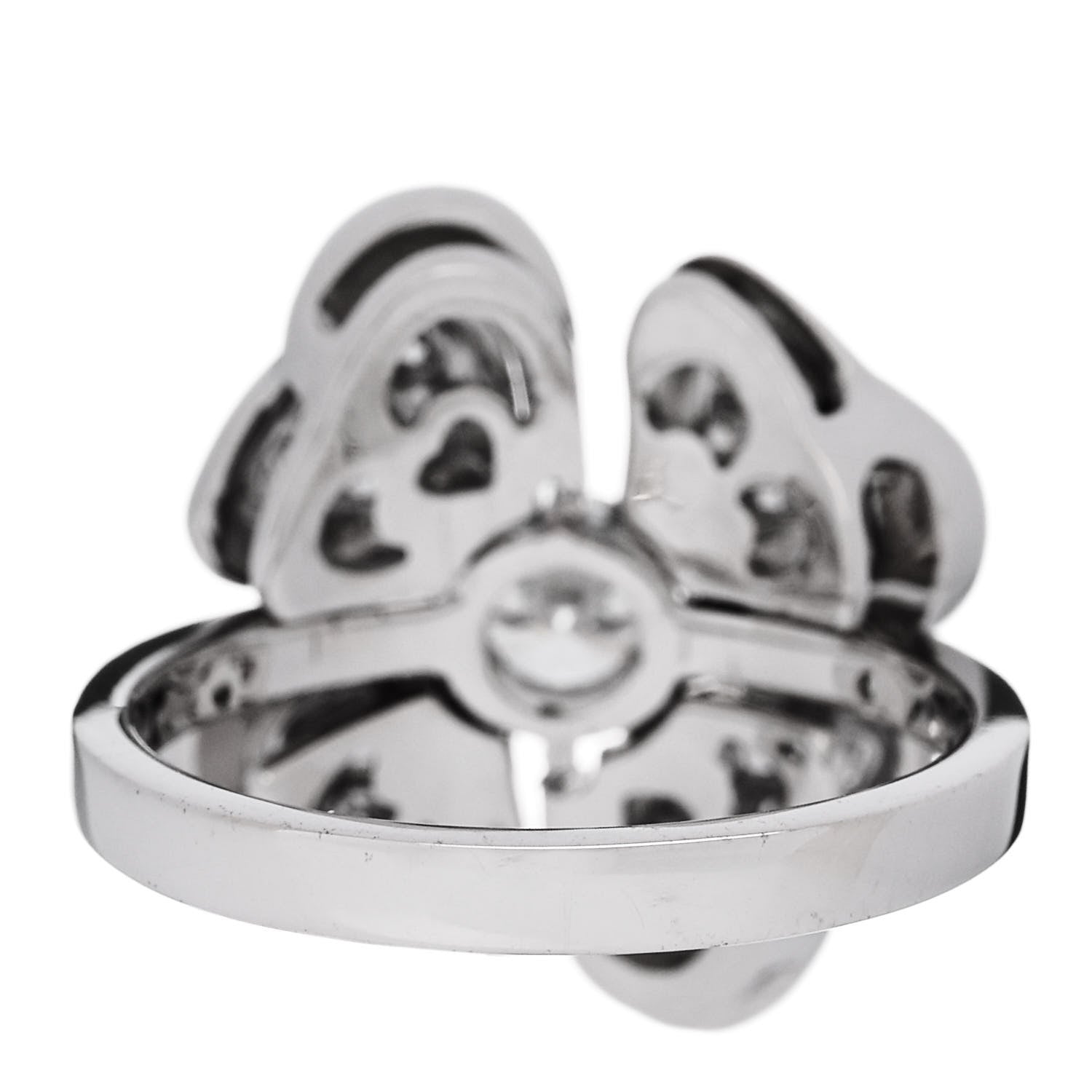 Bulgari 18K White Gold Diamond Fiorever Pave Ring 54 6.75 4 of 7