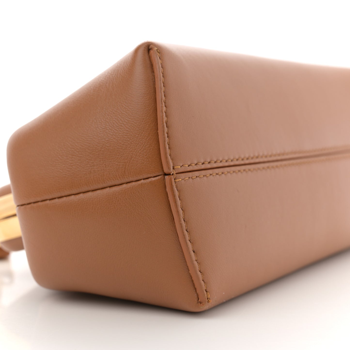 Shiny Nappa Small Fendi First Caramello