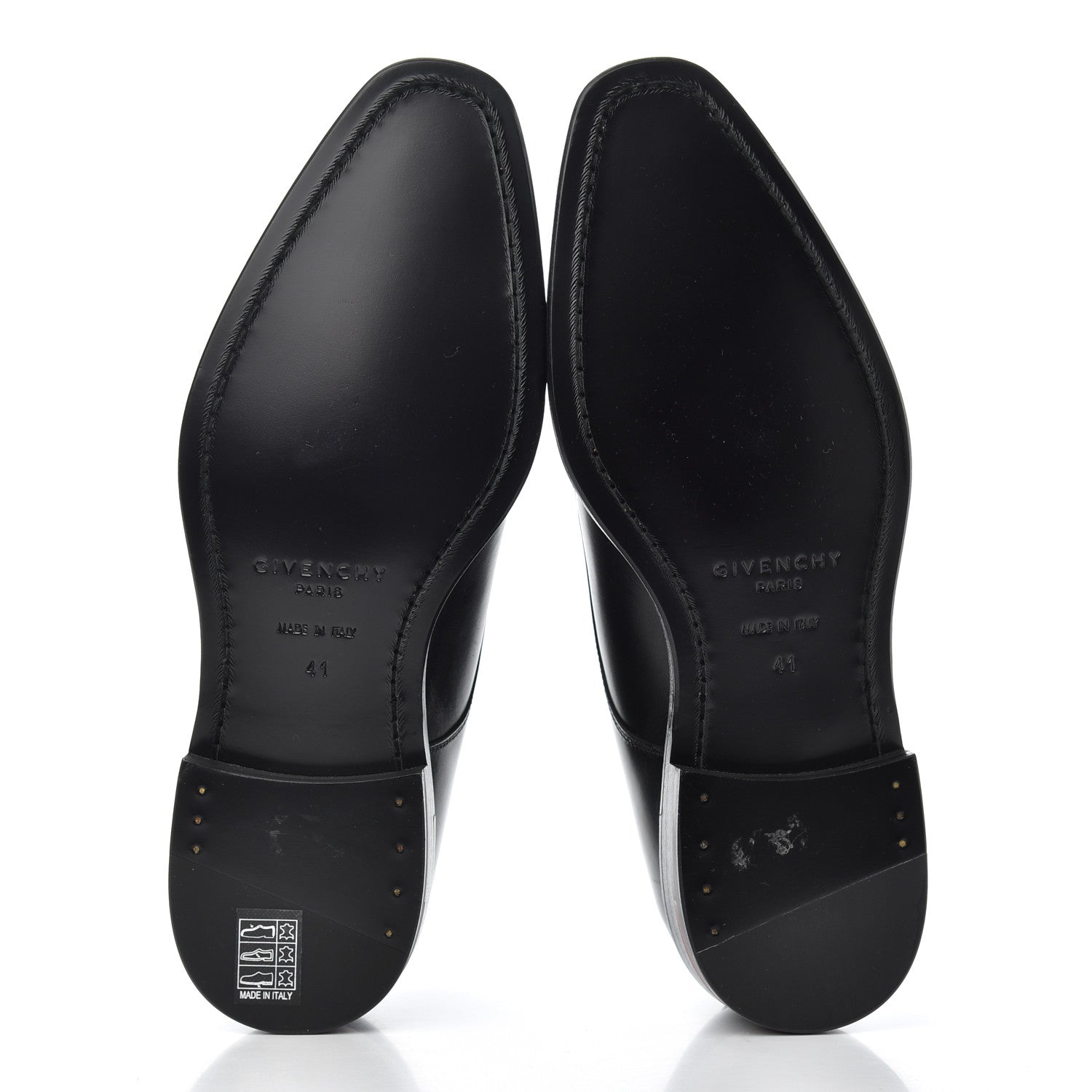 Givenchy Calfskin Mens Kline Lace Up Derby Shoes 41 Black 5 of 12