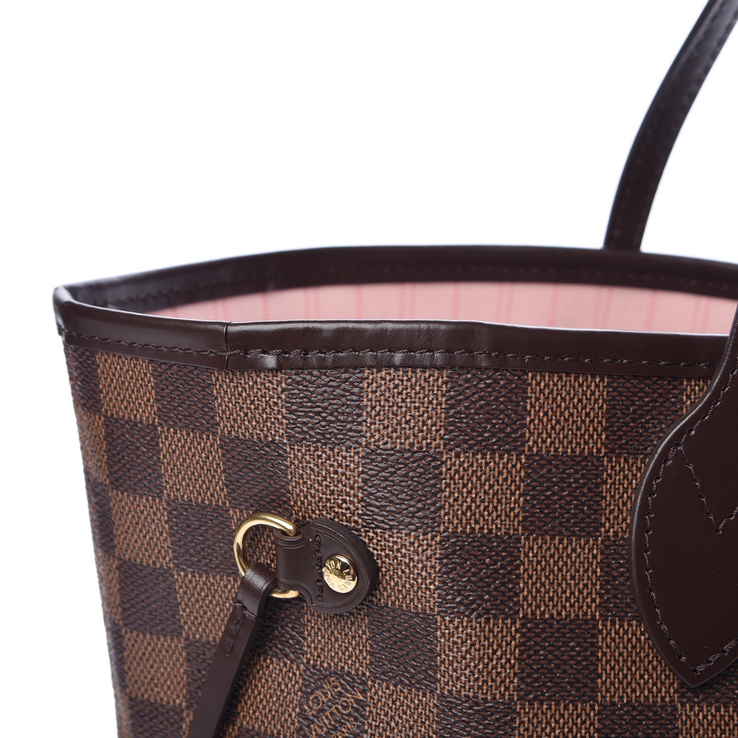 Louis Vuitton Damier Ebene Neo Neverfull MM Rose Ballerine 12 of 14