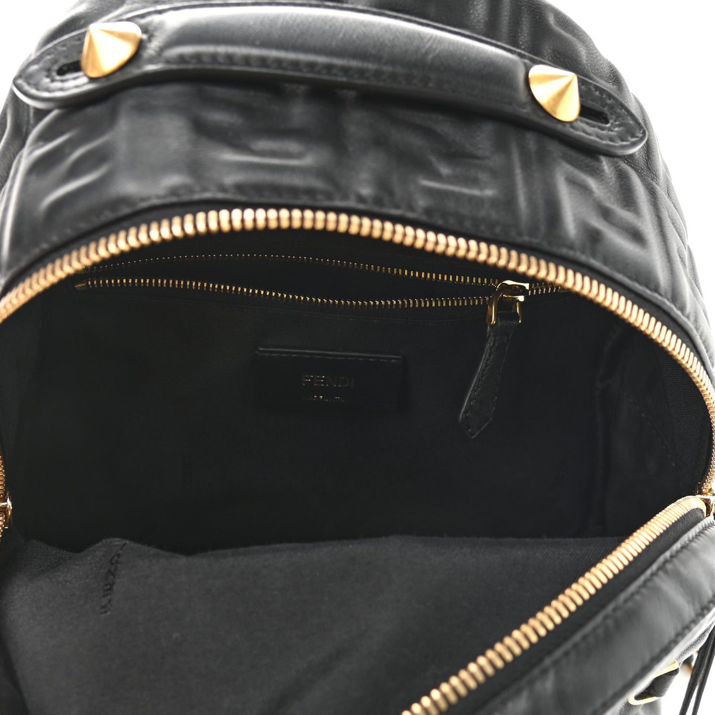 Nappa FF 1974 Embossed Mini Backpack Black