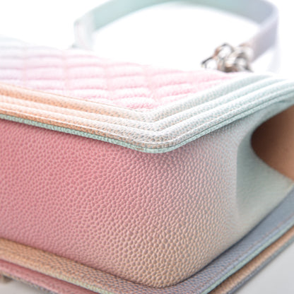 Chanel Caviar Quilted Medium Rainbow Boy Flap Multicolor 10 of 12