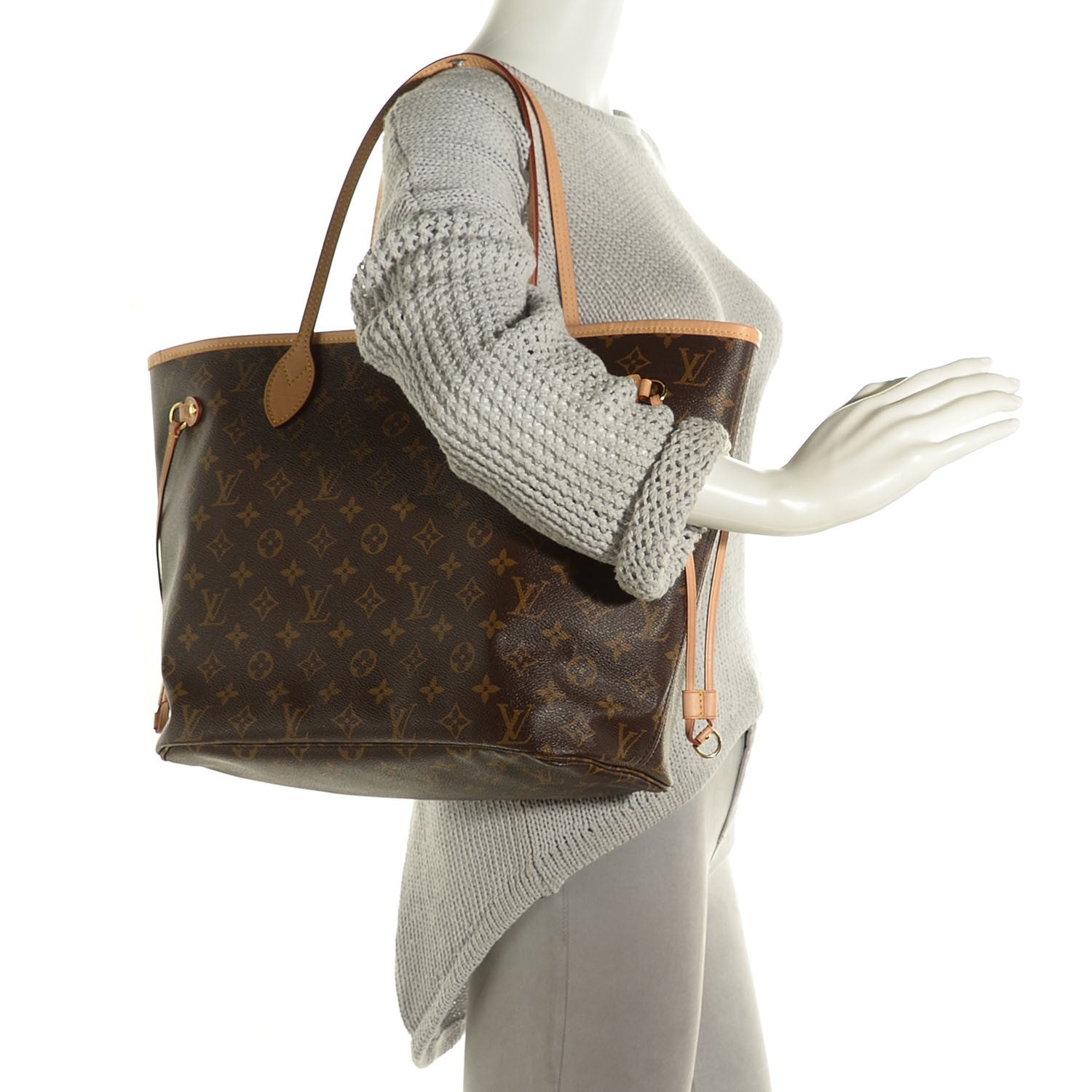 Louis Vuitton Monogram Neverfull MM 2 of 9