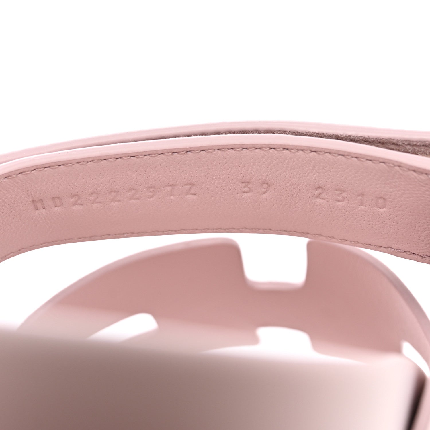 Hermes Suede Goatskin Womens Chypre Sandals 39 Rose Porcelaine 8 of 9