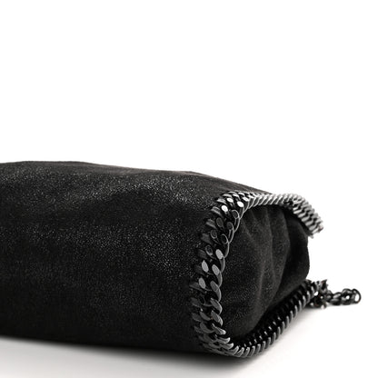 Stella McCartney Shaggy Deer Mini Falabella Fold Over Tote Black 9 of 9