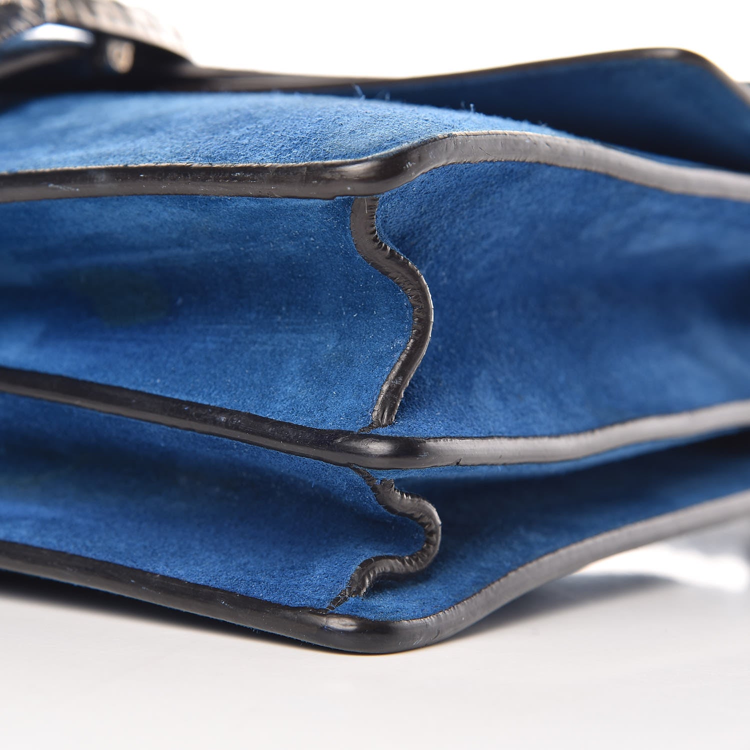 Gucci Suede Medium Dionysus Shoulder Bag Blue 13 of 16
