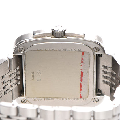 Gucci Stainless Steel 40mm G Coupe Square Quartz Watch Brown 5 of 9