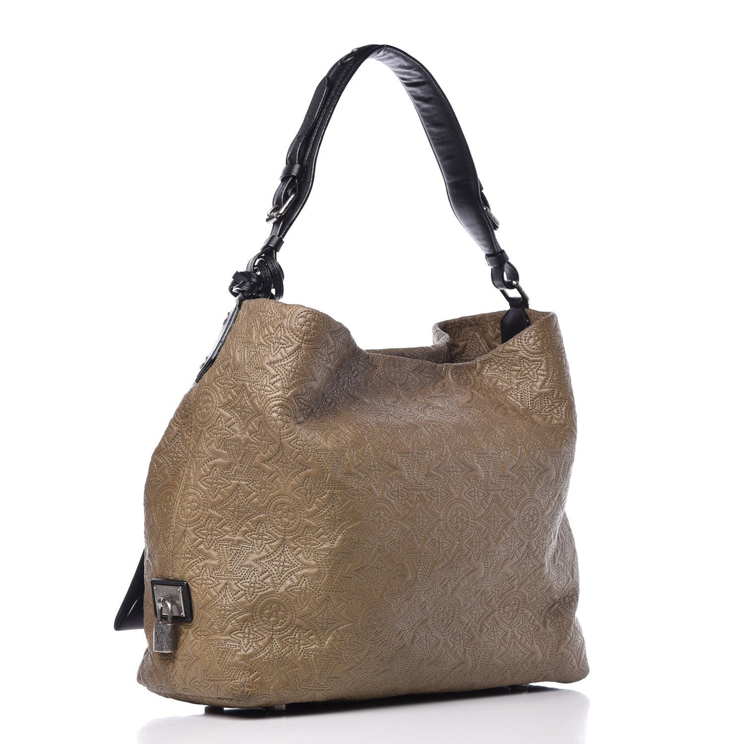 Louis Vuitton Monogram Lambskin Antheia Hobo PM Olive 3 of 14