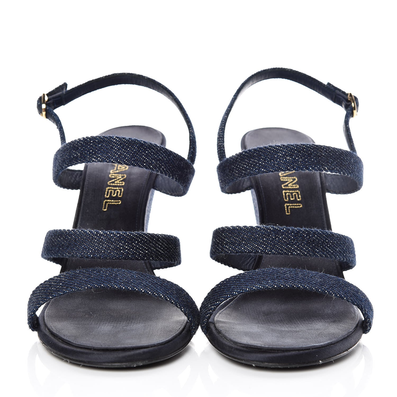 Chanel Denim Sandals 41 Dark Blue 2 of 13