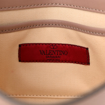 Valentino Garavani Vitello Monochrome Medium Rockstud Flip Lock Crossbody Bag Poudre 6 of 9