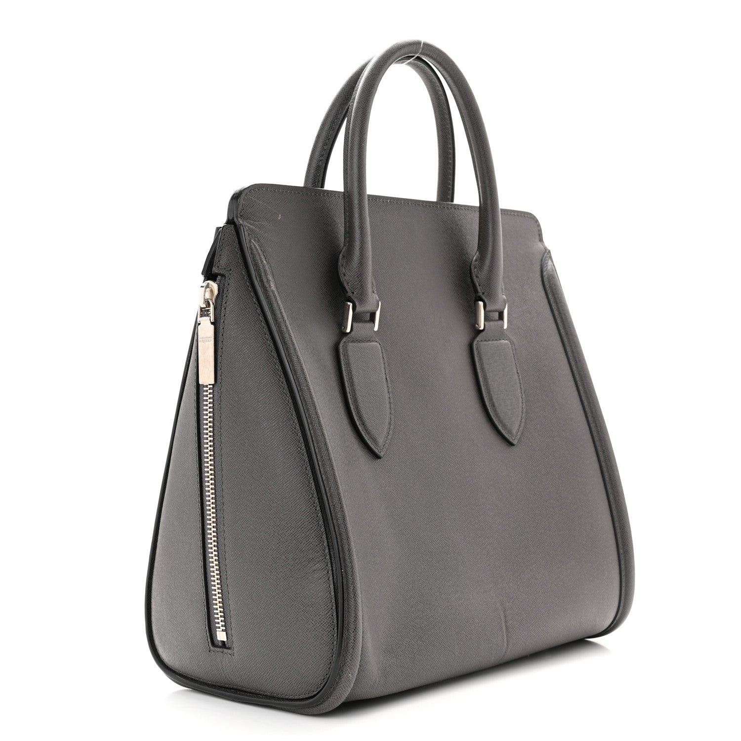 Alexander McQueen Grain Calfskin Heroine Grey 3 of 13