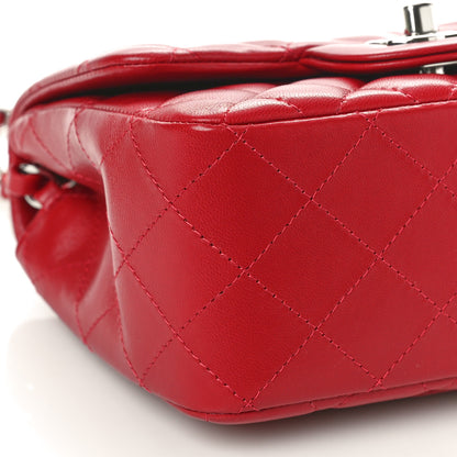 Chanel Lambskin Quilted Mini Square Flap Red 9 of 11