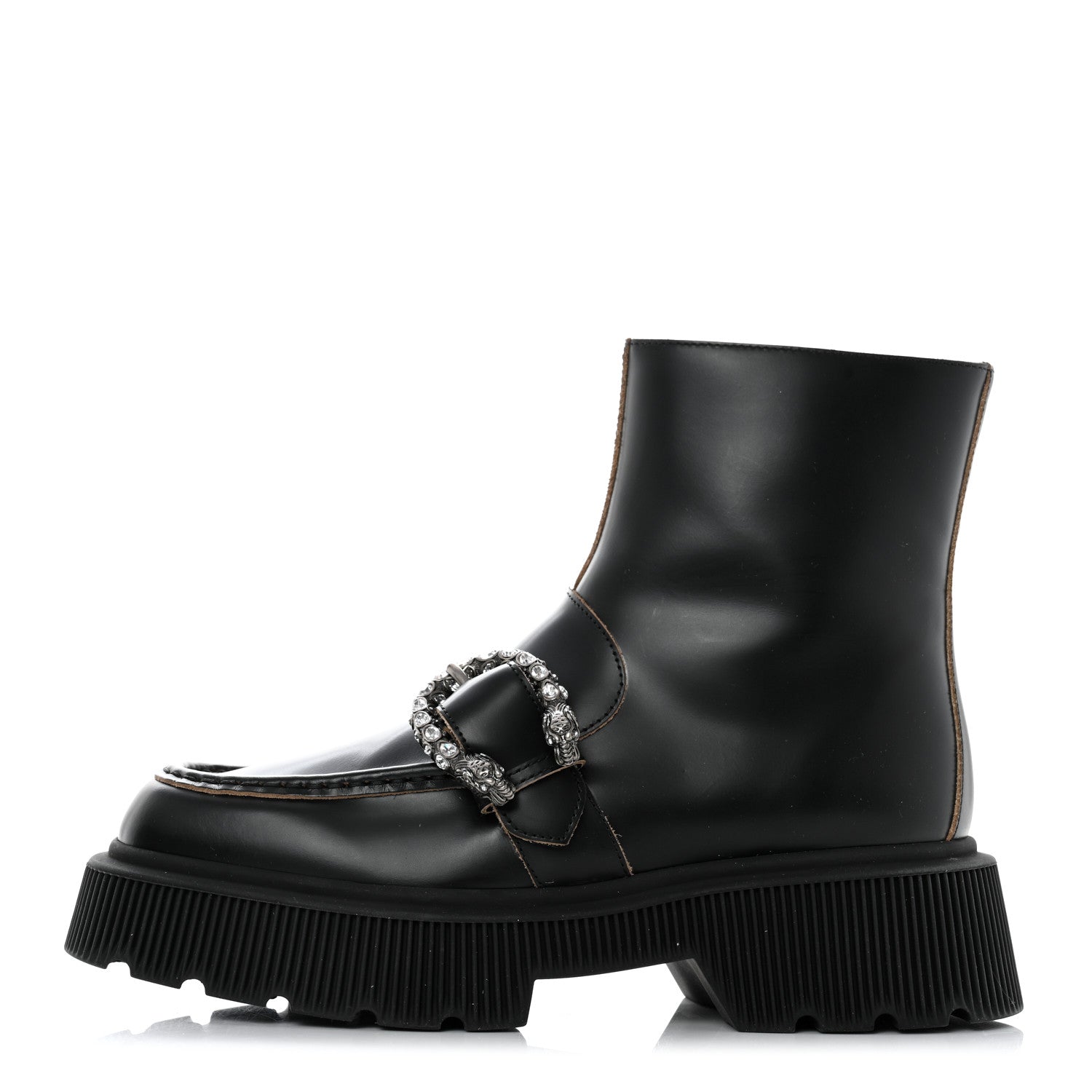 Gucci Cordovan Lux Dionysus Hunder Boots 38 Black 1 of 9