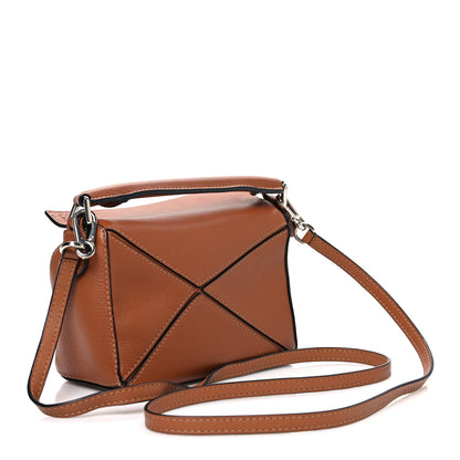 Loewe Calfskin Mini Puzzle Bag Tan 3 of 10