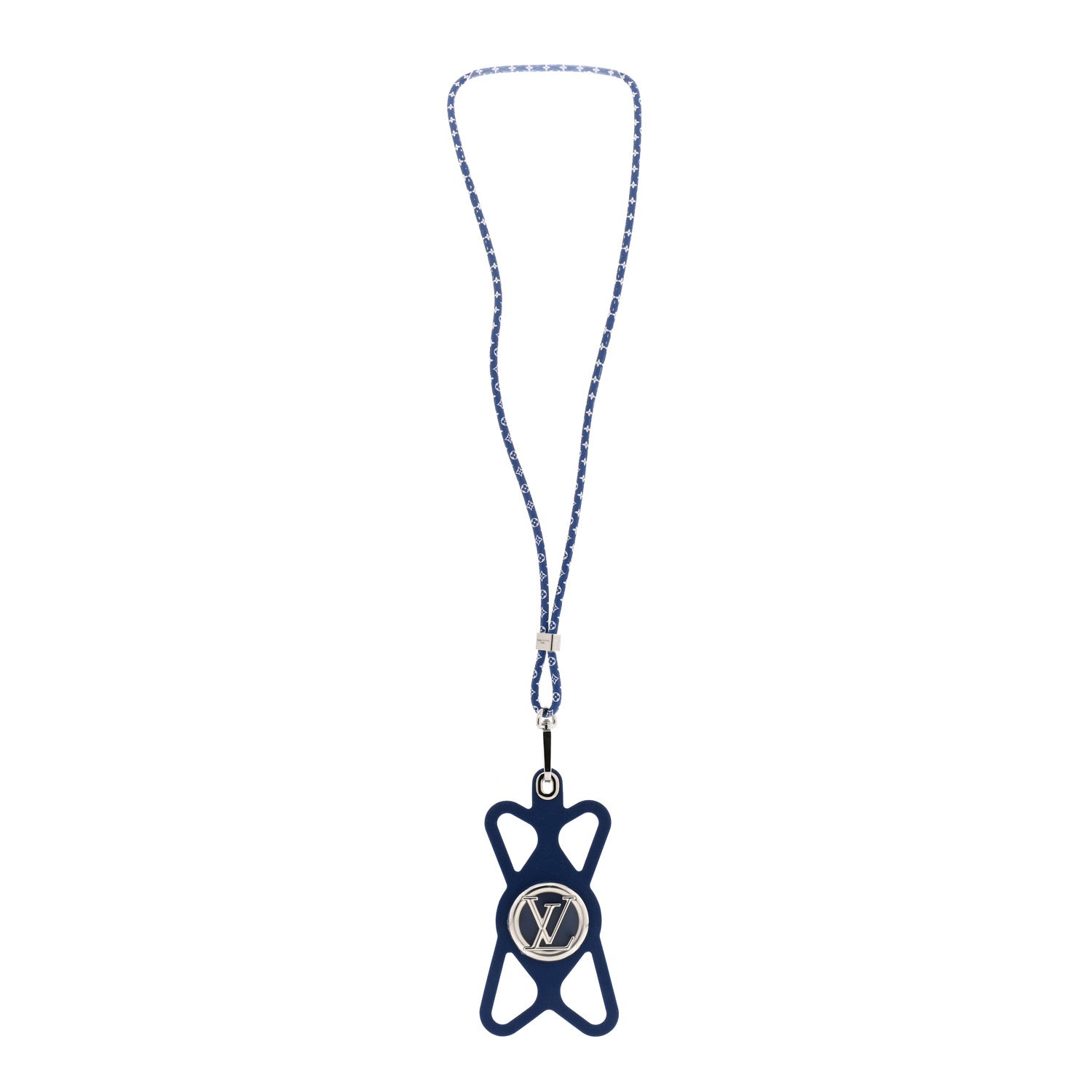 Louis Vuitton Monogram Silicone Louise Phone Holder Blue 3 of 6