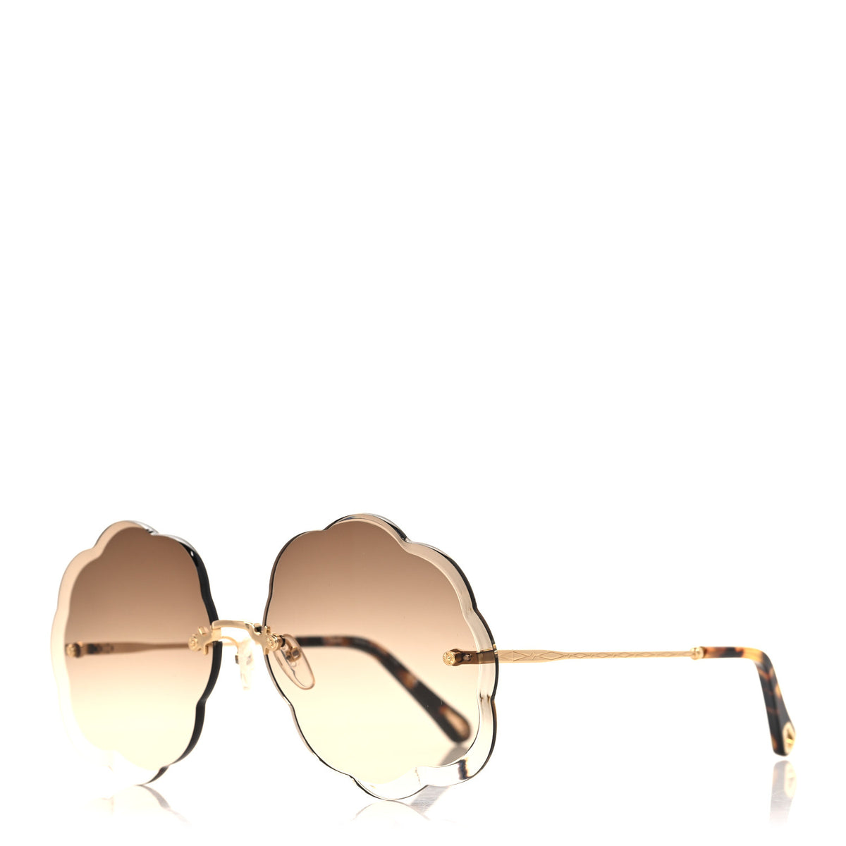 Flower Round Sunglasses CE156S Brown