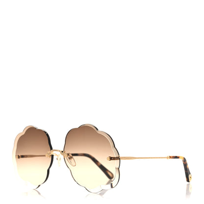 Chloe Flower Round Sunglasses CE156S Brown 1 of 7
