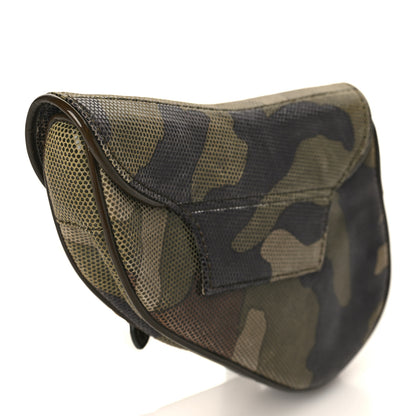 Christian Dior Pixelated Calfskin Camouflage Saddle Belt Bag 2 of 8